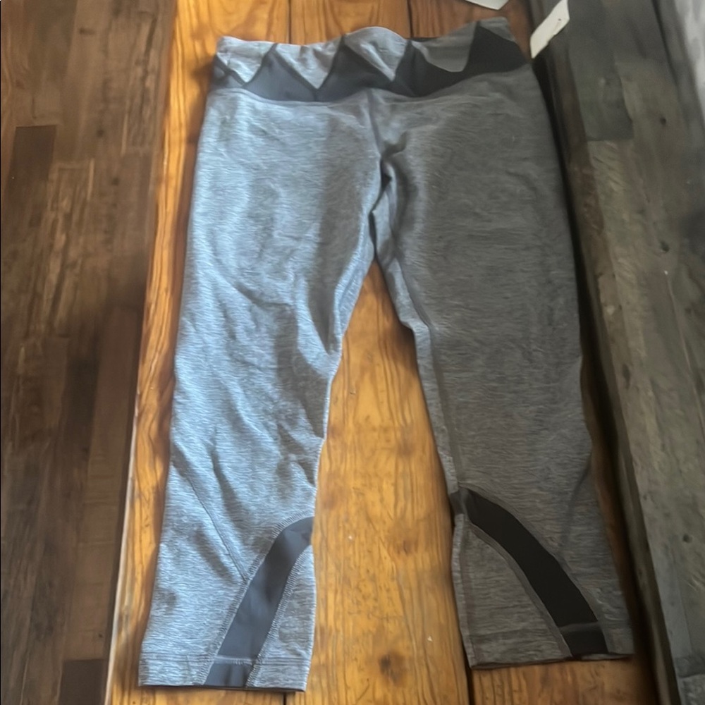 Gray and black womens leggings
